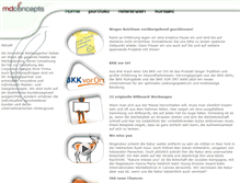Tablet Screenshot of mdconcepts.de